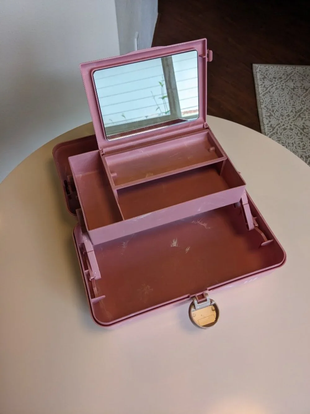 Caboodles Pink Marble On-The-Go Girl Case